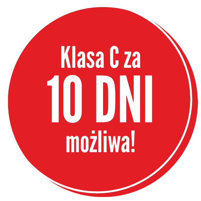 Prawo jazdy kategorii C w ciągu 10 dni